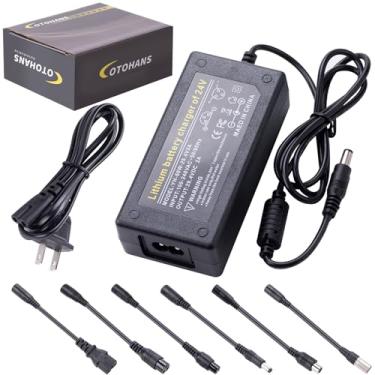 Imagem de 29.4V 2A Fast Battery Charger with 7-in-1 Plug - Universal Charger for 24V 25.2V 25.9V 7S Lithium Batteries Charger Compatible with gotrax, Jetson, Voyage, ninebot, Razor