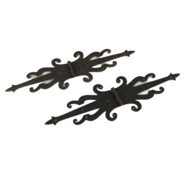 Imagem de Backwoods Provisions Dobradiça de alça borboleta do velho mundo de 21,6 cm para armários, baús e mais