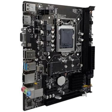 Imagem de Placa Mãe H61 LGA 1155 DDR3 para Intel 2ª e 3ª Geração Suporte Nvme e Dual Channel 16GB USB 3.0 SATA II PC Desktop