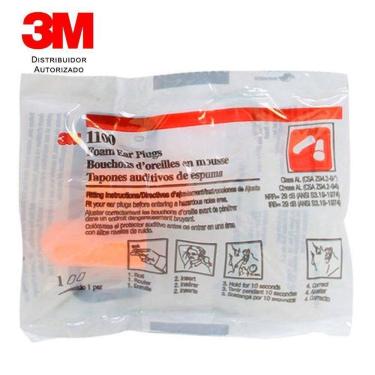 Imagem de Protetor Auricular 3M Espuma Ouvidos Abafador 100 Pares Cor
