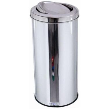 Imagem de Lixeira Inox 30 Litros Com Tampa Vai-E-Vem
