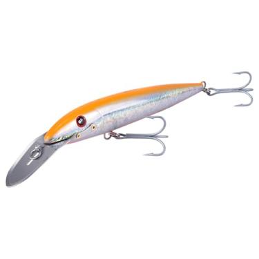 Imagem de Dr.Fish Iscas de pesca para mergulho profundo 6 a 8 m, iscas de pesca dura de água salgada 22,6 cm para mergulho profundo Jerkbait VMC ganchos agudos lápis isca Twitch plugues pesados offshore cavala