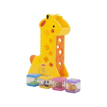 Imagem de Fisher Price Girafa Divertida Com Blocos B4253 Mattel