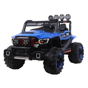 Imagem de Mini Carro Elétrico Super Cross Carrinho Infantil 12V Zippy Toys, Azul