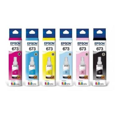Imagem de Kit 6 refil epson 673 original