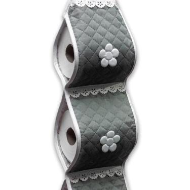 Imagem de Porta Papel Higiênico Matelado Para Banheiro e Lavabo 3 Rolos - CACÁ E