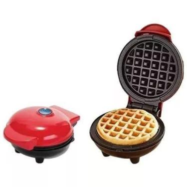 Imagem de Mini Máquina De Waffle Elétrica Portátil 110V Antiaderente - Mini Make