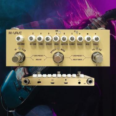 Imagem de Pedal De Efeito Para Violão M-vave Cube-baby Ac Creme Acústico, Cube-B