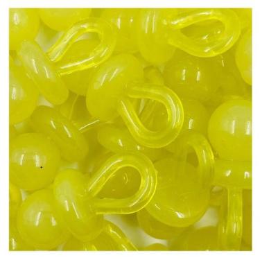 Imagem de Pingente Chupeta Acrílico Amarelo 47x23mm 5pçs Bijuteria 40g - Macall