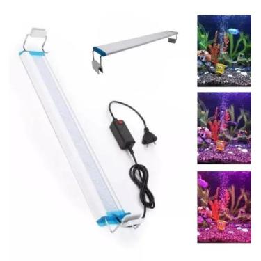 Imagem de Luminária Para Aquário 14w 48cm A 60cm 3 Funções De Cores - Aaa Top