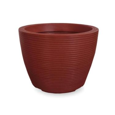 Imagem de Vaso De Planta Redondo Decorativo R 30X40 Vermelho Cerâmica - Foster P