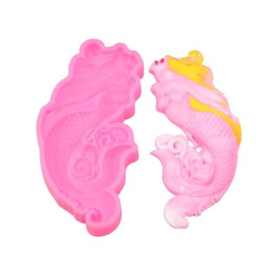 Imagem de Angel Wings Moldes de sabão de silicone em forma de sereia, molde de resina, super brilhante, molde de fundição de resina epóxi, moldes de chocolate e doces