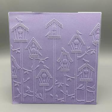 Imagem de Modelo de pasta de plástico em relevo 3D, casa de pássaro, textura de pássaro, 15 x 15 cm para fazer cartões, faça você mesmo, scrapbooking, papel, artesanato, artesanato, scrapbook, artes, decoração