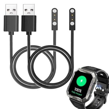 Imagem de smaate Cabos de relógio inteligente compatíveis com IOWODO, Blackview W60 5.1 cm Smartwatch, pacote com 2