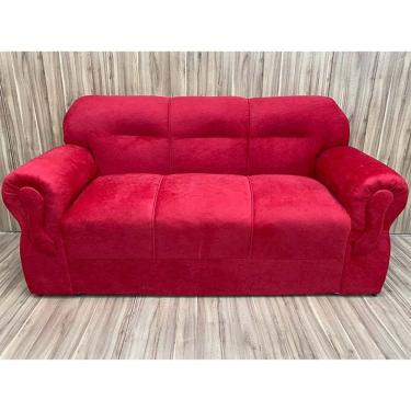 Imagem de Sofá 3 Lugares Vermelho 608 Viena