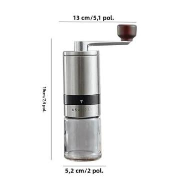 Imagem de Moedor De Café Manual Portátil Ajustável De Alta Qualidade Com Núcleo 