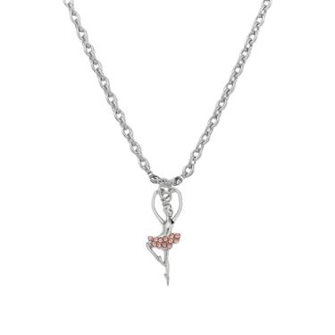 Imagem de Colar de dança para meninas - joia de dança, pingente de balé - para bailarinas, dançarinos e recitais de dança