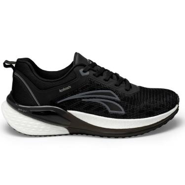 Imagem de Tênis Esportivo Kolosh Masculino Preto Caminhada Academia Treino Confortável H3564