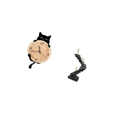 Imagem de IEUDNS Decoração de Parede, Presentes, Objetos Decorativos, Estátuas de Pensador, Estátua de Escada, Relógio de Parede, Ornamento para Escritório, Quarto Inf