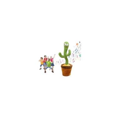 Imagem de Cacto dançante de brinquedo de pelúcia com repetidor de voz e música -