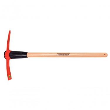 Imagem de Picareta Estreita Tramontina Metálica Leve Tamanho 4 Com Cabo De Madeira 90cm