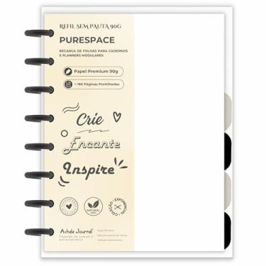 Imagem de Refil Sem Pauta Lisa para Caderno Modular Inteligente Achala 160 Páginas 90g (Médio (A5) ~14 x 21 cm)