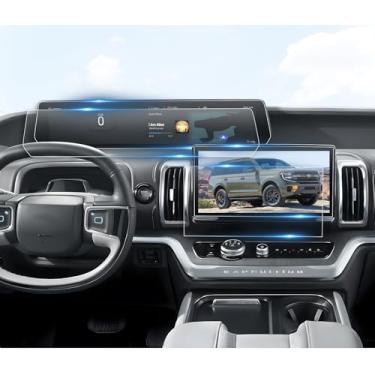 Imagem de BIBIBO 4 peças para Ford Expedition 2025 2025 2026 Ford Expedition (ativo, platina, TREMOR, King Ranch) 33,5 cm Navi & 61 cm capa de tela antiarranhões ultratransparente 2025 Expedition Accessories