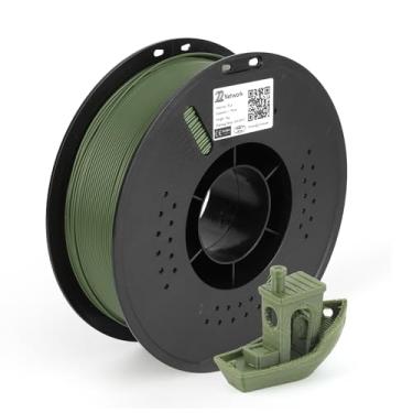 Imagem de 22 Network Filamento de impressora 3D PLA 1,75 mm, carretel de 1 kg (1 kg), precisão dimensional ± 0,02 mm, serve na maioria das impressoras FDM (verde escuro noturno)