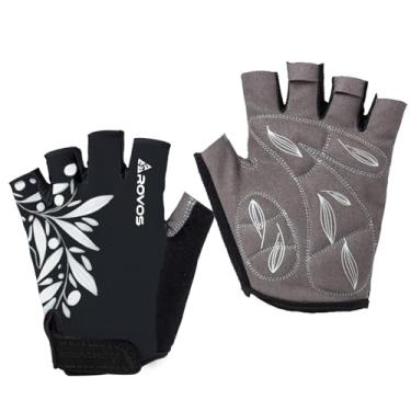 Imagem de ROVOS Luvas de ciclismo para homens e mulheres - almofada de gel antiderrapante de 6 mm para absorção de choque, design leve e respirável para ciclismo de montanha, academia, motocicleta, esportes ao