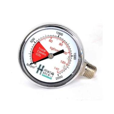 Imagem de Manometro de Alta para Reguladoras de CO2 Chope - HBS