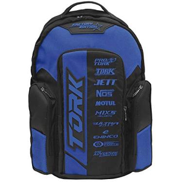 Imagem de MOCHILA ADULTO PRO TORK FACTORY EDITION 02 PRETO - AZUL TAM. ÚNICO