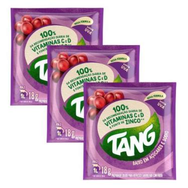 Imagem de Kit 3 Suco em Pó Tang Uva 18g