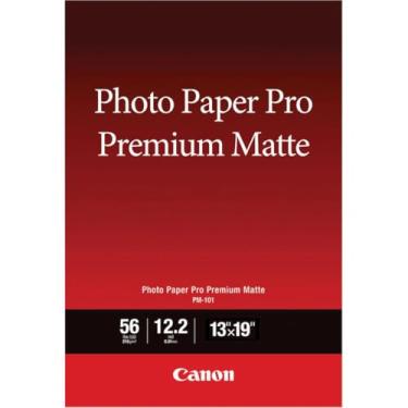 Imagem de Canon Papel fotográfico de tinta, Pro Premium, fosco 13 x 19 (50 folhas) (8657B010), branco, A4