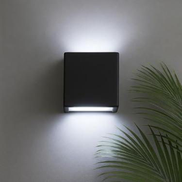 Imagem de Arandela Mini Slim Bivolt 2 Focos G9 Moderna P/Áreas Externas/Internas (Preto)