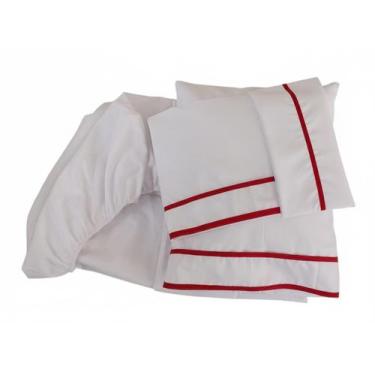 Imagem de Kit Berço Bebê 5 pçs Menino e Menina Enxoval Maternidade em Micro Perc