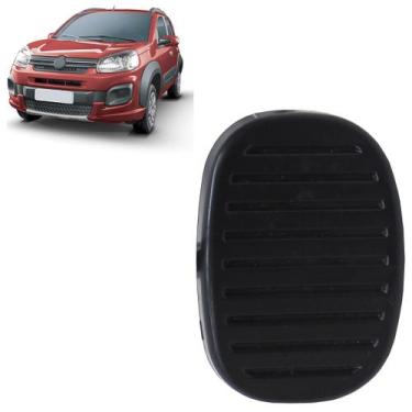 Imagem de Borracha Pedal Embreagem Freio Uno 1.0 2016 2017 2018 2019 2020 2021 P