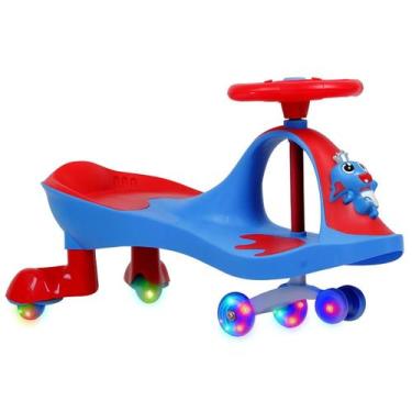 Imagem de Ginga Carrinho Super Car Infantil Manual Gira Sapinho Feliz Meninos e 