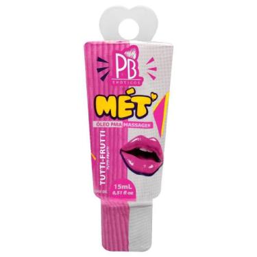 Imagem de Óleo Massagem Beijável Mét 15ml sabores PB Cosméticos - PB Eróticos
