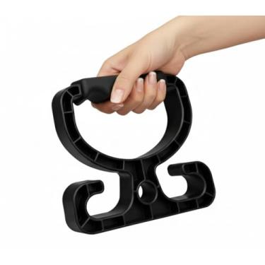 Imagem de (Pacote com 2) Suporte para sacola de compras de supermercado premium multiuso - Pega confortável atualizada - Alta capacidade