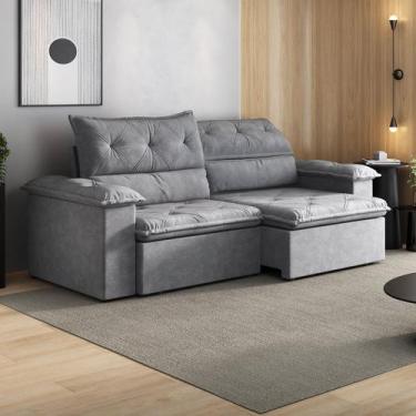 Imagem de Sofá Retrátil e Reclinável 270cm Cupuaçu CabeCasa MadeiraOriginals - C