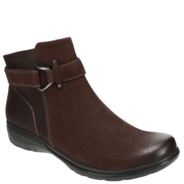 Imagem de Clarks Bota feminina Carleigh Drift no tornozelo, Merlot Combi, 42