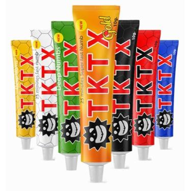 Imagem de Pomada para tatuagem, 6-8 horas de força máxima com Aloe Vera, vitamina E, lecitina (100% ORIGINAL DA MARCA LACRADA COM SELO)