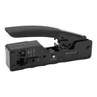 Imagem de Ferramenta de crimpagem de cabo líquido Professional 6p 8p 3 em 1 Corte de decapagem de crafping para reparo de rede de computadores e instalação de cabos de alto carbono compacto