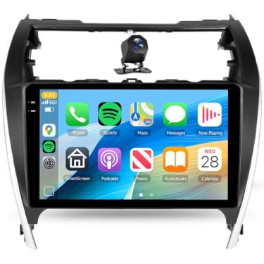 Imagem de [4+64G] Estéreo automotivo para Toyota Camry 2012-2014 sem fio Carplay Android Auto, rádio com tela sensível ao toque de 10,1 polegadas, Android/GPS/WiFi/EQ DSP/UI/Bluetooth5.0/SWC/câmera reserva para