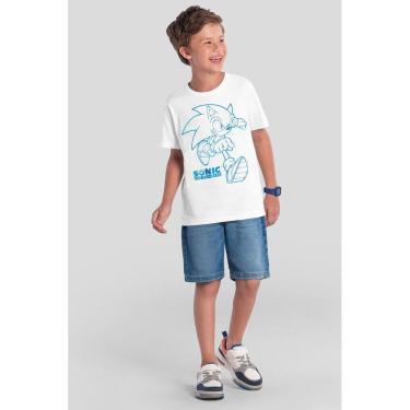 Imagem de Camiseta infantil menino metalizada do Sonic Brandili