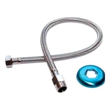 Imagem de 2X Engate Flexivel Rabicho Inox Tracado 30Cm Macho X Femea