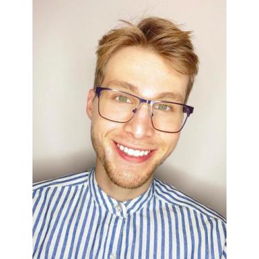 Imagem de Armação De Óculos Para Grau Masculino Quadrado Burundi Preto - Palas E