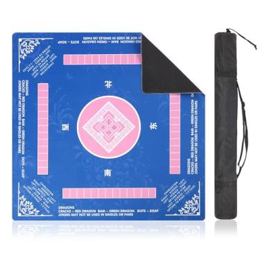 Imagem de Linoows Mahjong Mat - Non-Slip Noise Reduction Gaming Mat 31.5x31.5 Inch for Mahjong/Poker/Board Games/Card Games/Dominoes (Eastern Elegance)