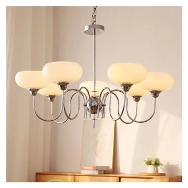 Imagem de ELFINFI Lustre de LED compatível com sala de estar quarto sala de jantar cozinha lâmpada de teto - estilo retrô dourado design E27 luz pendente, iluminação pendente de teto