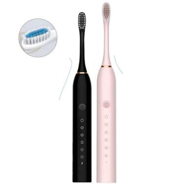 Imagem de Escova Elétrica De Dente Usb Com 4 Funções De Limpeza Completa - King